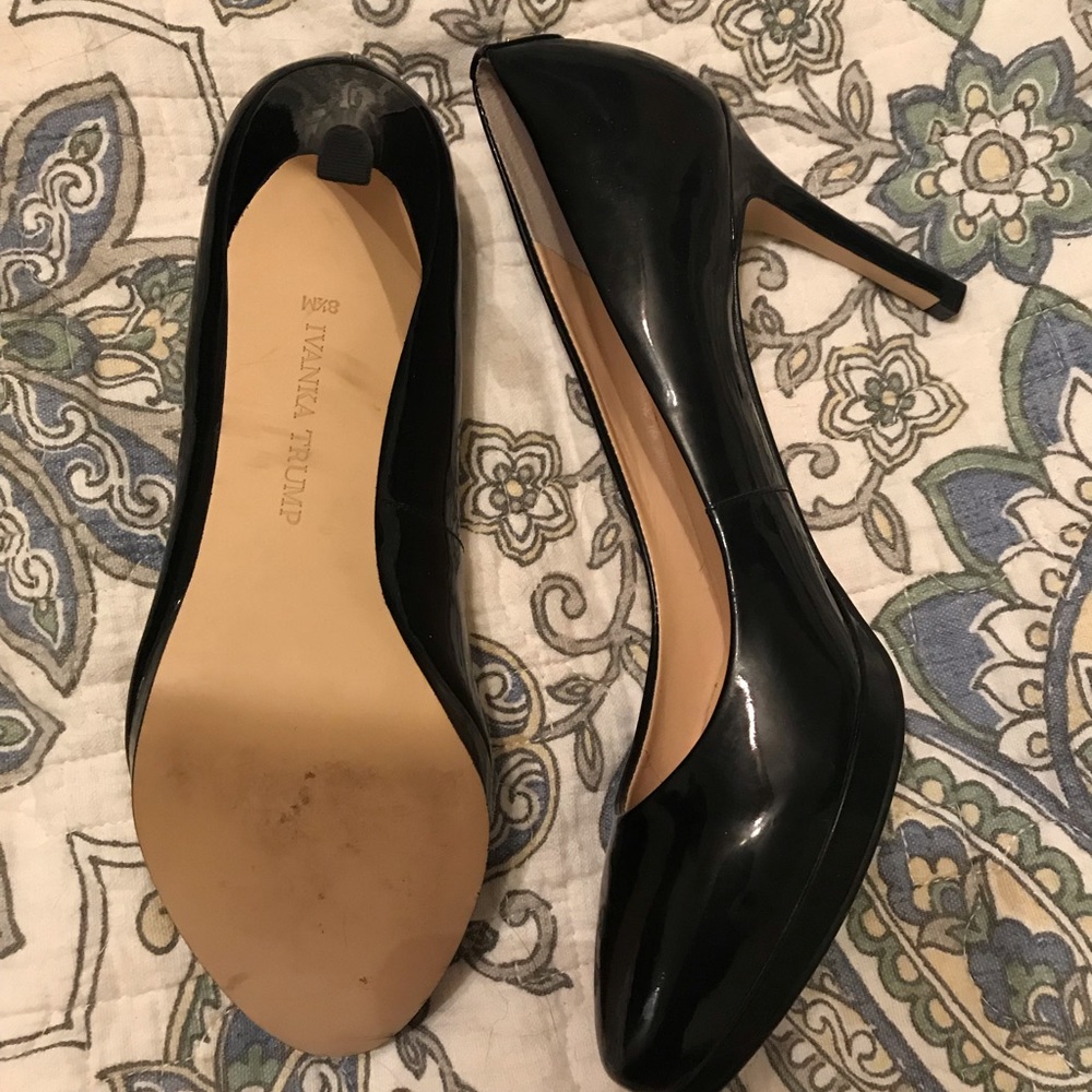 Patent leather pumps